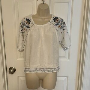 Floral Embroidered Blouse